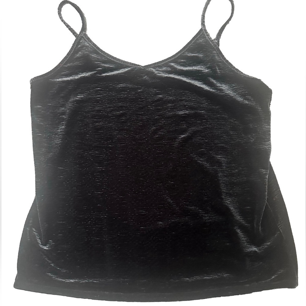 Y2K Velvet Burnout Tank Top Dark Hunter Green XL Whimsigoth Fairy Goblin‎ Trendy